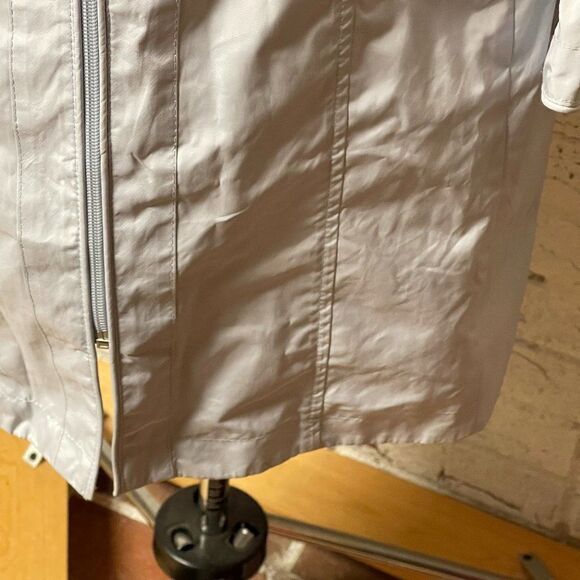Cole Haan Signature Gray Hooded Rain Jacket Large - Picture 5 of 13